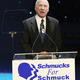An emotional Brooks stopped short of kvetching at a schmuck fundraiser Monday.